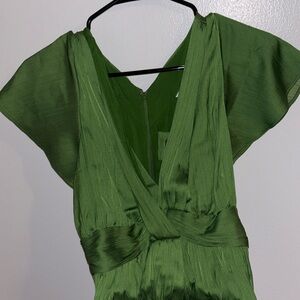 Anthropologie Green Cocktail Dress